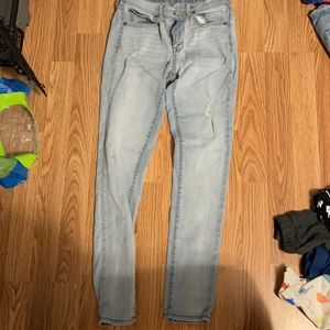 Aeropostale Light Wash High Waisted Jeggings